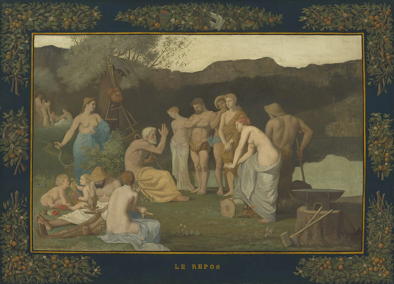 Pierre Puvis de Chavannes - Il riposo, National Gallery of Art, Washington DC